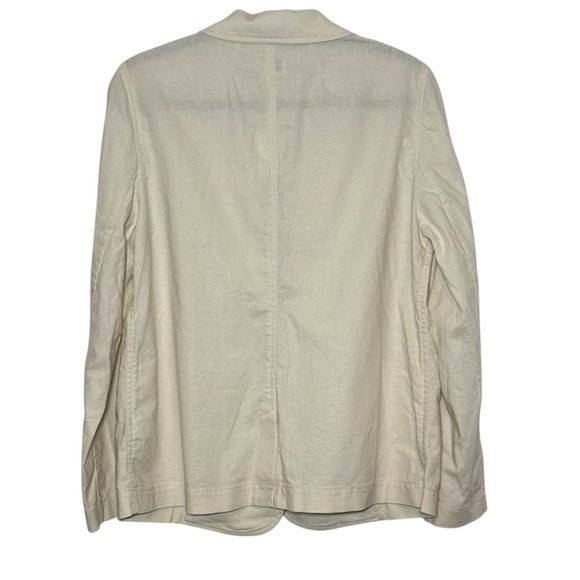 J. Crew Women's Blazer Size 12 Natural Beige Linen NWT - Picture 3 of 11